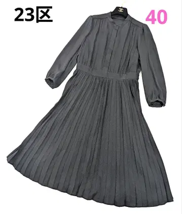 23구 [세탁 가능] 크리스탈 암젠 절개 원피스 블랙 40