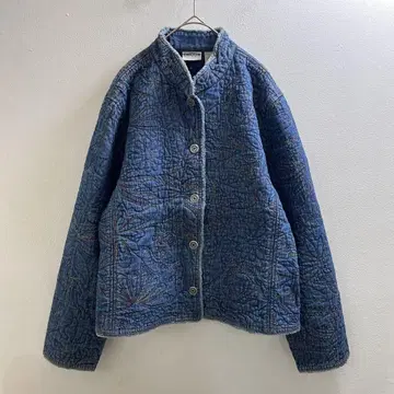 'USA 90s 빈티지 데님 자켓 미국 자수 퀼팅