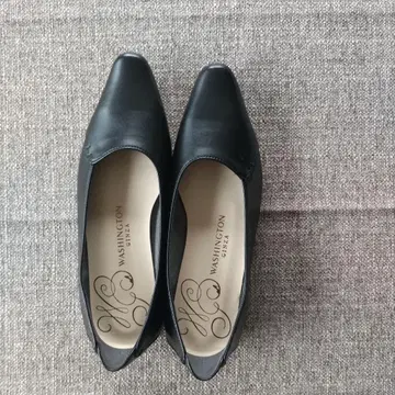 WASHINGTON 블랙 플랫 슈즈