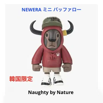 한국 한정판 NEWERA 미니 버팔로 피규어 빨간색 1개 미개봉 새상품