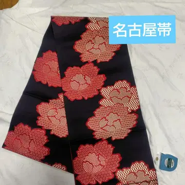 나고야 오비 블랙과 레드 러블리 레트로