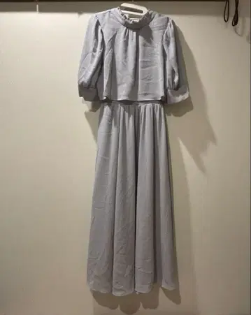 노엘라 셔링 2WAY 원피스 드레스 블루