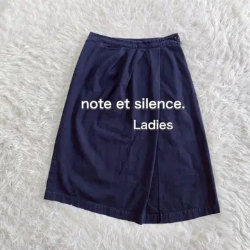 note et silence. 큐롯 스커트 랩스커트풍 F 사이즈
