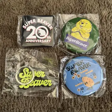 SUPER BEAVER 회장에서만 판매되는 가챠가챠 캔뱃지 키링