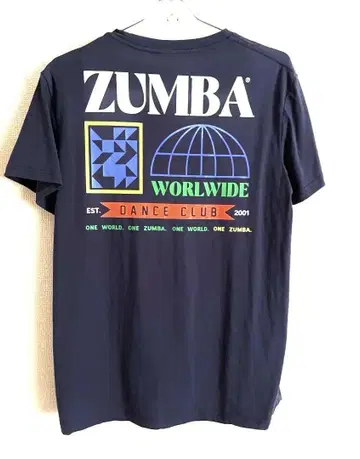 ZUMBA 백 프린트 반팔 티셔츠