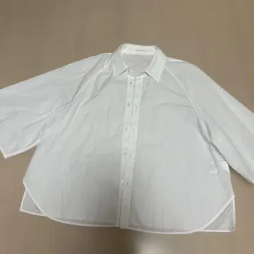 GALERIE VIE 화이트 반소매 셔츠 F
