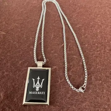 정품 Maserati 트라이덴트 로고 목걸이