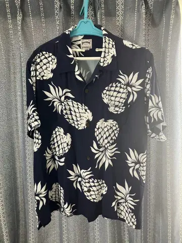 HOUSTON 알로하 셔츠(PINE APPLE) 네이비