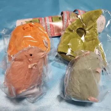 4종 쥐 봉제 인형 & 기구 컬렉션 2 가챠