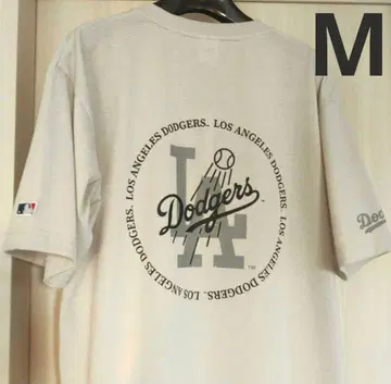 다저스 반팔 티셔츠 M 오타니 쇼헤이 MLB 공식 백 로고 그레이