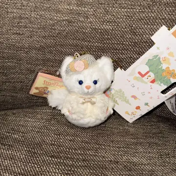 상하이 디즈니 리나벨 눈사람 봉제 인형 키체인 키링
