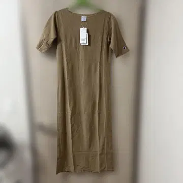 미사용 새상품 챔피온 반팔 티셔츠 원피스 M 카멜