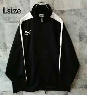 푸마 Lsize 트랙 자켓 블랙 원 포인트