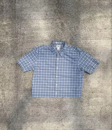 L.L.Bean 체크 반팔 셔츠 90s