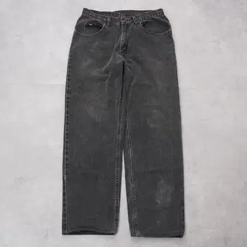 Lee 리 W29 블랙 데님 하의 팬츠 구제 의류 검정 14875