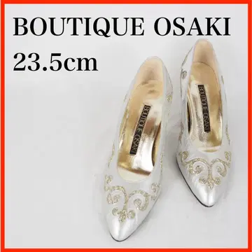 BOUTIQUE OSAKI*펌프스*23.5cm*실버*O4258