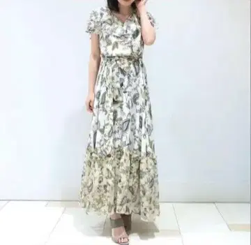 그레이스 콘티넨탈 사라사 페이즐리 프린트 원피스