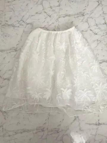 체스티 야자수 레이스 스커트 0