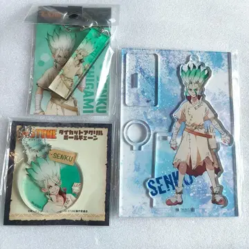 이시가미 치쿠 Dr.STONE 아크릴 펜 스탠드 스틱 키링