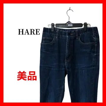 HARE 남성 데님 팬츠 청바지 네이비 스트레이트 B1786