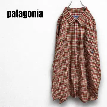 mt53625 파타고니아 체크 셔츠 긴팔 택 로고