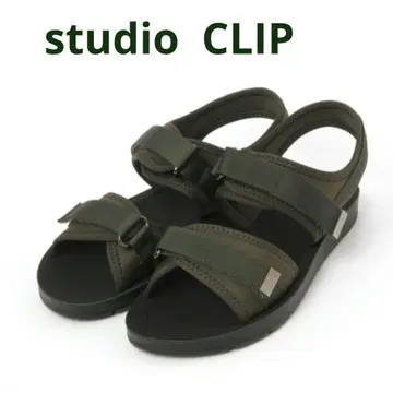 studio CLIP 가벼운 스포츠 샌들 카키 L 새상품
