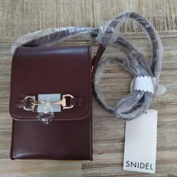 SNIDEL 브라운 숄더백