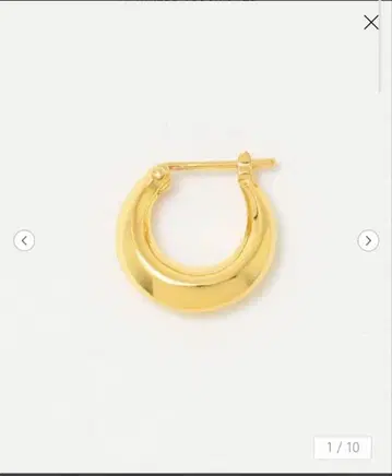 SILVER925 팻 후프 귀걸이