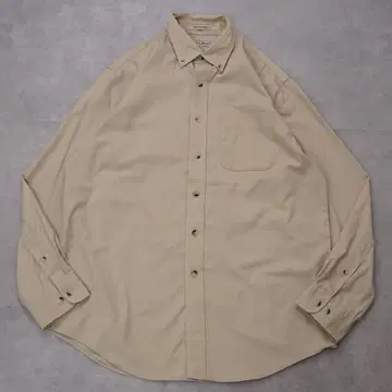L.L.Bean 엘엘빈 무지 셔츠 구제 의류 M 베이지 14802