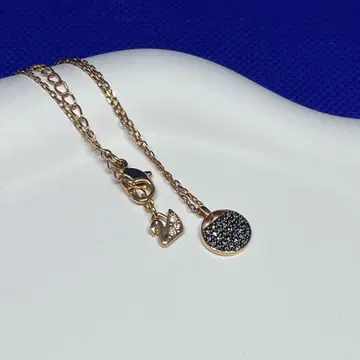 SWAROVSKI 목걸이 블랙 핑크 골드