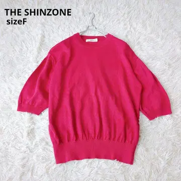 THE SHINZONE 더 신존 반팔 니트 린넨 핑크 F
