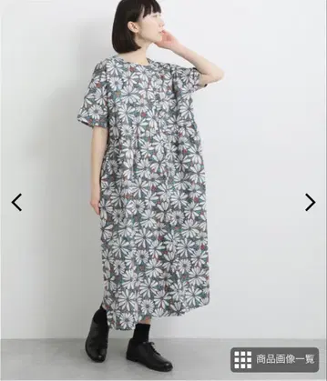 꽃무늬 북유럽 원피스 emago 이마고 나츄란