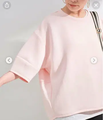 BC Stock 종이상자 하프 슬리브 풀오버