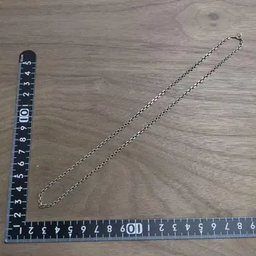 목걸이 실버 체인 약 47cm 팥 체인