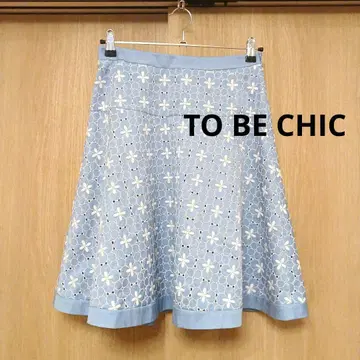 TO BE CHIC 스커트 컷워크 자수