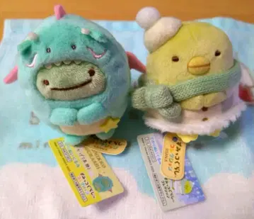 스미코구라시 손바닥 봉제인형 도마뱀 진짜 & 펭귄