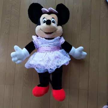 미니 봉제 인형 핑크 드레스 약 70cm