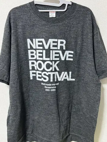 NEVER BELIEVE ROCK FESTIVAL 티셔츠 XXXL 새상품