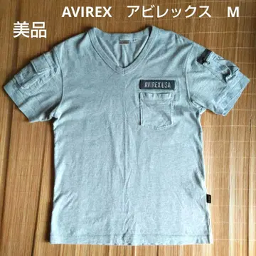 새상품급 아비렉스 반팔 티셔츠 그레이 M