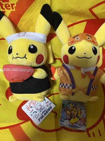 포켓몬 센터 후쿠오카 R 봉제 인형 피카츄 세트