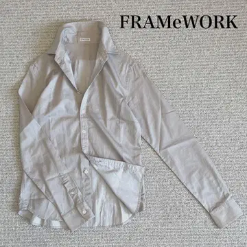 [새상품급] FRAMeWORK 프레임워크 셔츠 베이지 코튼