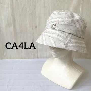 CA4LA 프린지 버킷 햇 아이보리 카시라