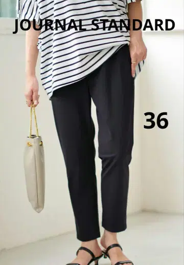JOURNAL STANDARD 나일론 스트레치 팬츠 블랙 36