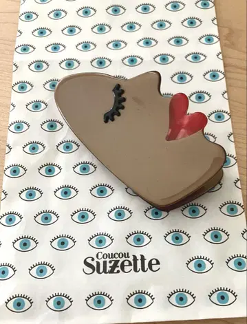 Coucou Suzette 쿠쿠 슈제트/페이스 브라운 헤어 클립