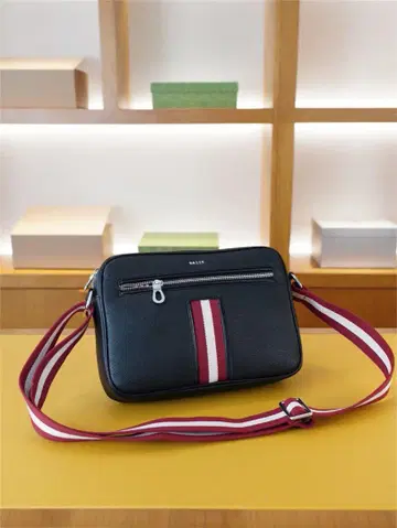 BALLY 발리 숄더백 남성용 블랙 천연 가죽
