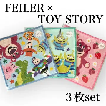 3매 세트 FEILER 토이스토리 페일러 토이스토리 손수건