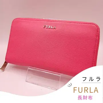 FURLA 훌라 장지갑 라운드 지퍼 지갑 핑크