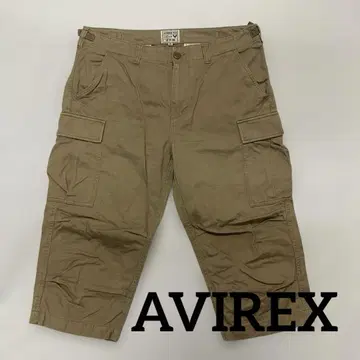 AVIREX 베이지 카고 팬츠 크롭 기장 2XL #1461