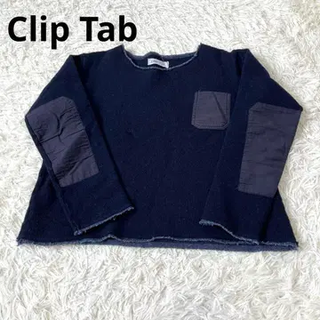 cliptab 클립 탭 니트 스웨터 엘보 패치