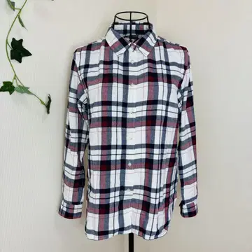 UNIQLO 유니클로 플란넬 체크 셔츠 L 레드